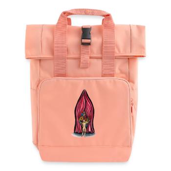 Überraschungsvulva - Rolltop Rucksack mit zwei Griffen - Chintzrosa - Vorne