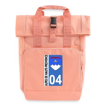 Alpes de haute-provence - Rolltop Rucksack mit zwei Griffen - Chintzrosa - Vorne