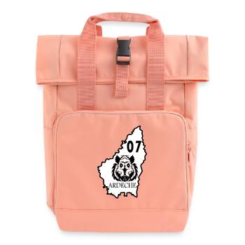 Ardèche - Roll Top Backpack with Two Handles - chintz rose - Front