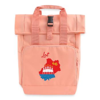 Los - Rolltop Rucksack mit zwei Griffen - Chintzrosa - Vorne