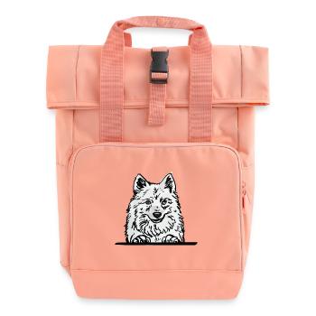 Chien Spitz japonais pour les amateurs de chiens qui regardent - Sac à dos Roll Top à deux anses - rose liberty - Devant