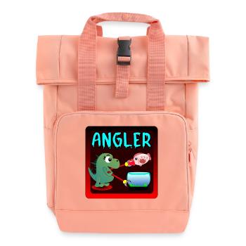 ANGLER - DINOSAURIER KINDER ANGELN - Rolltop Rucksack mit zwei Griffen - Chintzrosa - Vorne