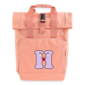 H - Roll Top Backpack with Two Handles - chintz rose - Front