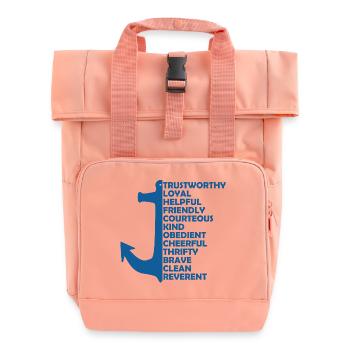 Seepfadfindergesetz Gelübde - Rolltop Rucksack mit zwei Griffen - Chintzrosa - Vorne