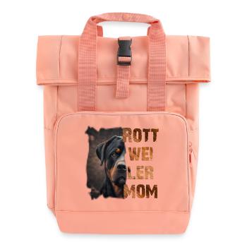 Rottweiler - Rolltop Rucksack mit zwei Griffen - Chintzrosa - Vorne