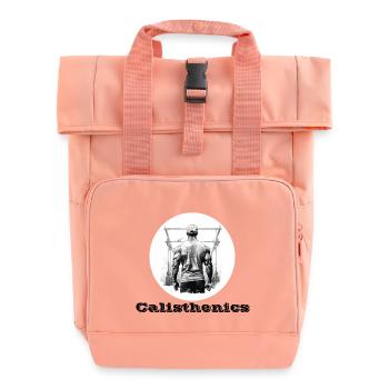 Calisthenics - Roll Top Backpack with Two Handles - chintz rose - Front