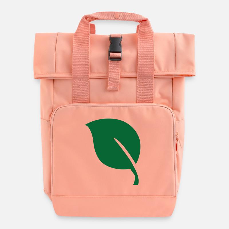 Feuille feuille - Sac à dos Roll Top à deux anses - rose liberty