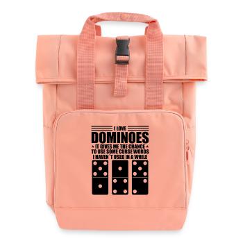 Conception de domino - Sac à dos Roll Top à deux anses - rose liberty - Devant