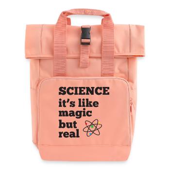 La science - c’est comme de la magie mais réel - Sac à dos Roll Top à deux anses - rose liberty - Devant