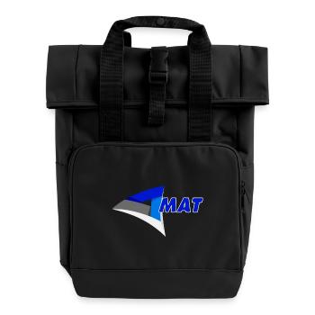 Matt - Rolltop Rucksack mit zwei Griffen - Schwarz - Vorne