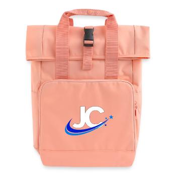 JC - Rolltop Rucksack mit zwei Griffen - Chintzrosa - Vorne