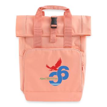 Alpes-Maritimes - Rolltop Rucksack mit zwei Griffen - Chintzrosa - Vorne