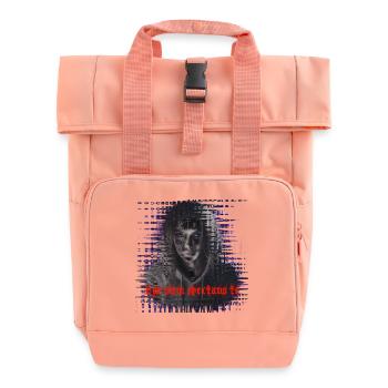 Ego sum spectans te-Ich sehe dich an - Rolltop Rucksack mit zwei Griffen - Chintzrosa - Vorne