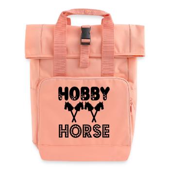 STECKENPFERDE - HOBBY HORSE - Rolltop Rucksack mit zwei Griffen - Chintzrosa - Vorne