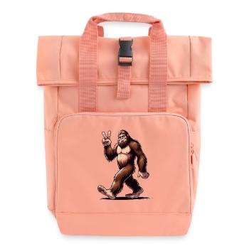Fröhliches Bigfoot-Wandern - Rolltop Rucksack mit zwei Griffen - Chintzrosa - Vorne