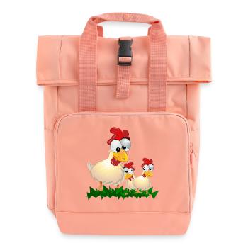 POULETS COQ POULE - Sac à dos Roll Top à deux anses - rose liberty - Devant