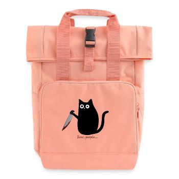 Eew, people... - Rolltop Rucksack mit zwei Griffen - Chintzrosa - Vorne