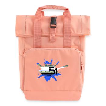 Marl - Roll Top Backpack with Two Handles - chintz rose - Front
