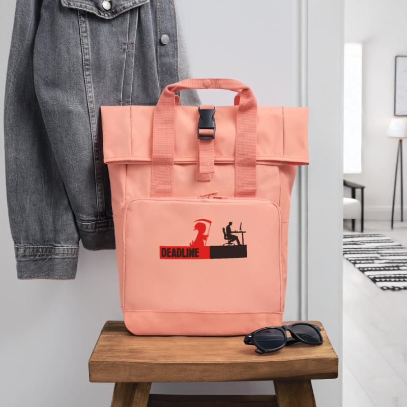 Bugfixing Skripting Dev Computerfreak Developer Rolltop Rucksack mit zwei Griffen