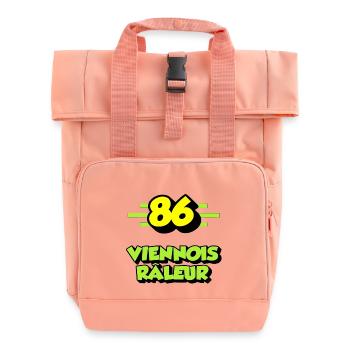 Complaining Viennese - Roll Top Backpack with Two Handles - chintz rose - Front
