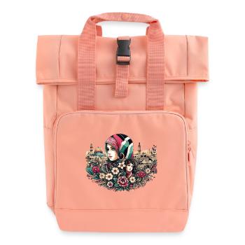 Palestine Women - Rolltop Rucksack mit zwei Griffen - Chintzrosa - Vorne