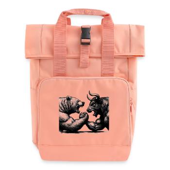 Bourse Marché boursier Bull Bull Bear Cadeau - Sac à dos Roll Top à deux anses - rose liberty - Devant