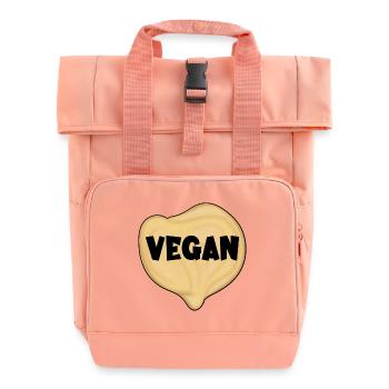 VEGANES PROTEIN KICHERERBSEN - Rolltop Rucksack mit zwei Griffen - Chintzrosa - Vorne