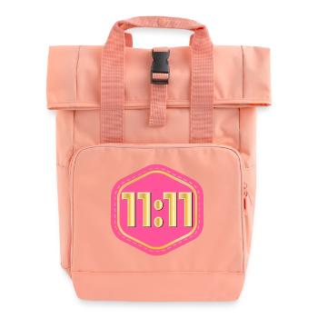 GLÜCKSZAHL ELF - Rolltop Rucksack mit zwei Griffen - Chintzrosa - Vorne