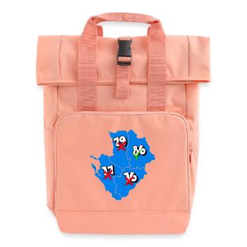 Région Poitou-Charentes - Sac à dos Roll Top à deux anses - rose liberty - Devant
