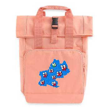 Midi-Pyrénées Region - Rolltop Rucksack mit zwei Griffen - Chintzrosa - Vorne