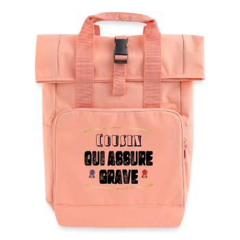 Cousin Qui Assure Grave - Sac à dos Roll Top à deux anses - rose liberty - Devant