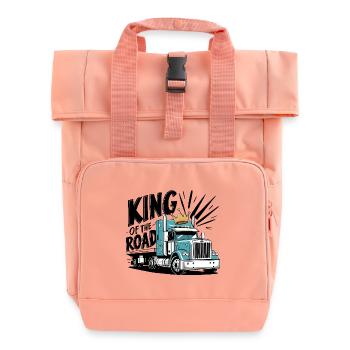 King of the Road - Roll Top Backpack with Two Handles - chintz rose - Front