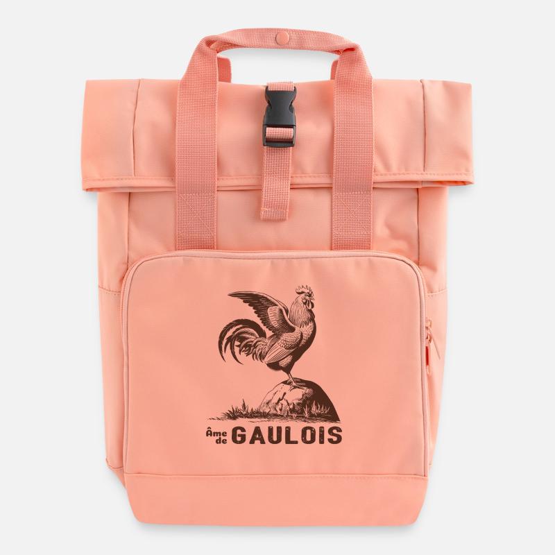 Seele der Gallier - Rolltop Rucksack mit zwei Griffen - Chintzrosa