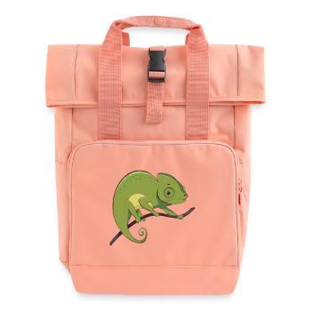 Chameleon - Roll Top Backpack with Two Handles - chintz rose - Front