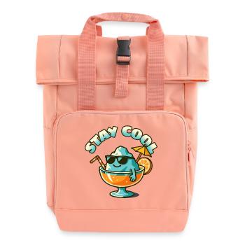 Stay Cool Isbjerg i Sommerglas - Roll Top Backpack with Two Handles - chintz rose - Front