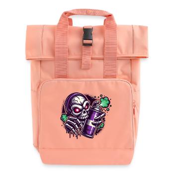 Totenkopf Sprayer - Rolltop Rucksack mit zwei Griffen - Chintzrosa - Vorne