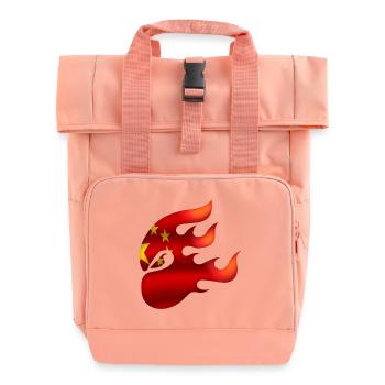 Drapeau de la Chine - Chine - Ninja - Sac à dos Roll Top à deux anses - rose liberty - Devant