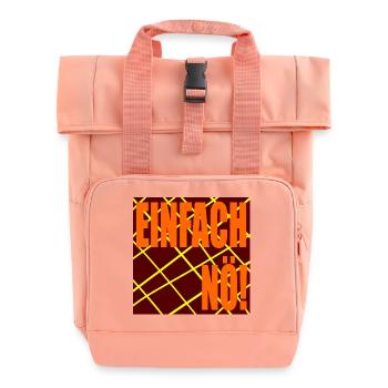 EINFACH NEIN - Rolltop Rucksack mit zwei Griffen - Chintzrosa - Vorne