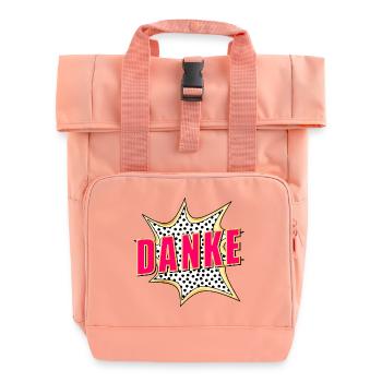 MERCI MERCI POP-ART - Sac à dos Roll Top à deux anses - rose liberty - Devant