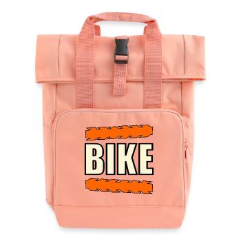 VÉLO CYCLISME PISTES CYCLABLES PNEU - Sac à dos Roll Top à deux anses - rose liberty - Devant