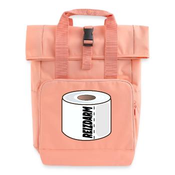 REIZDARM KLOPAPIER VERDAUUNG - Rolltop Rucksack mit zwei Griffen - Chintzrosa - Vorne