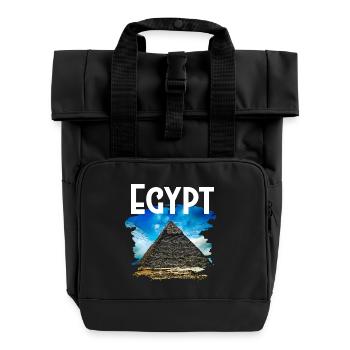 Ägypten - Rolltop Rucksack mit zwei Griffen - Schwarz - Vorne