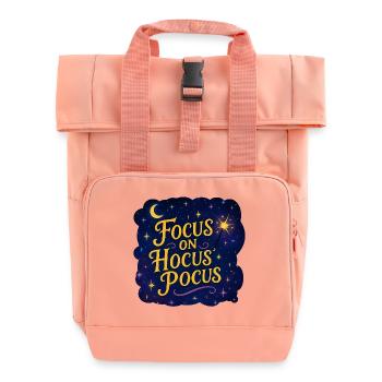 Focus on Hocus Pocus–Magisches Hexenspruch Design - Rolltop Rucksack mit zwei Griffen - Chintzrosa - Vorne