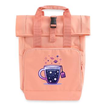 Univers Thé Galaxie Dans Une Tasse À Thé - Sac à dos Roll Top à deux anses - rose liberty - Devant