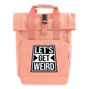 Disons bizarrement et drôle de fête pour les célébrations - Sac à dos Roll Top à deux anses - rose liberty - Devant