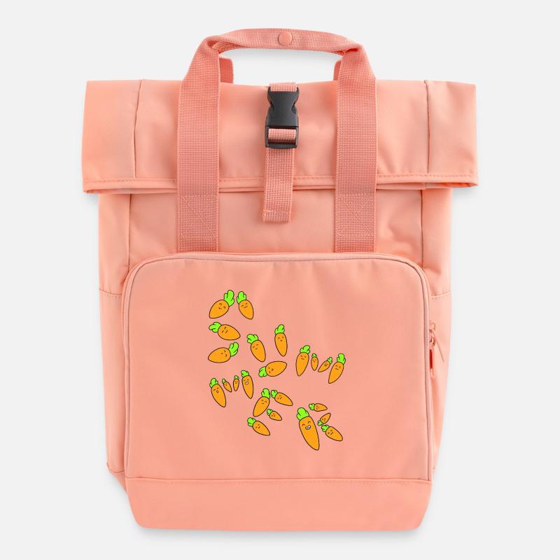 L’été de la carotte - Sac à dos Roll Top à deux anses - rose liberty