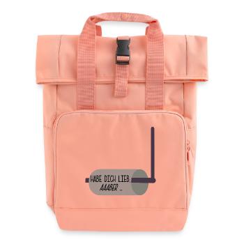 BEZIEHUNG PAPIER - Rolltop Rucksack mit zwei Griffen - Chintzrosa - Vorne