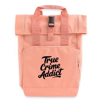 True-Crime-Süchtiger - Rolltop Rucksack mit zwei Griffen - Chintzrosa - Vorne