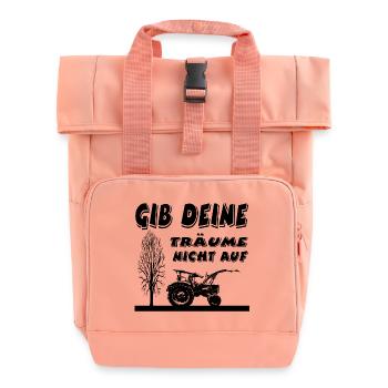 Tracteur - Sac à dos Roll Top à deux anses - rose liberty - Devant