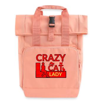 Katzen - Rolltop Rucksack mit zwei Griffen - Chintzrosa - Vorne